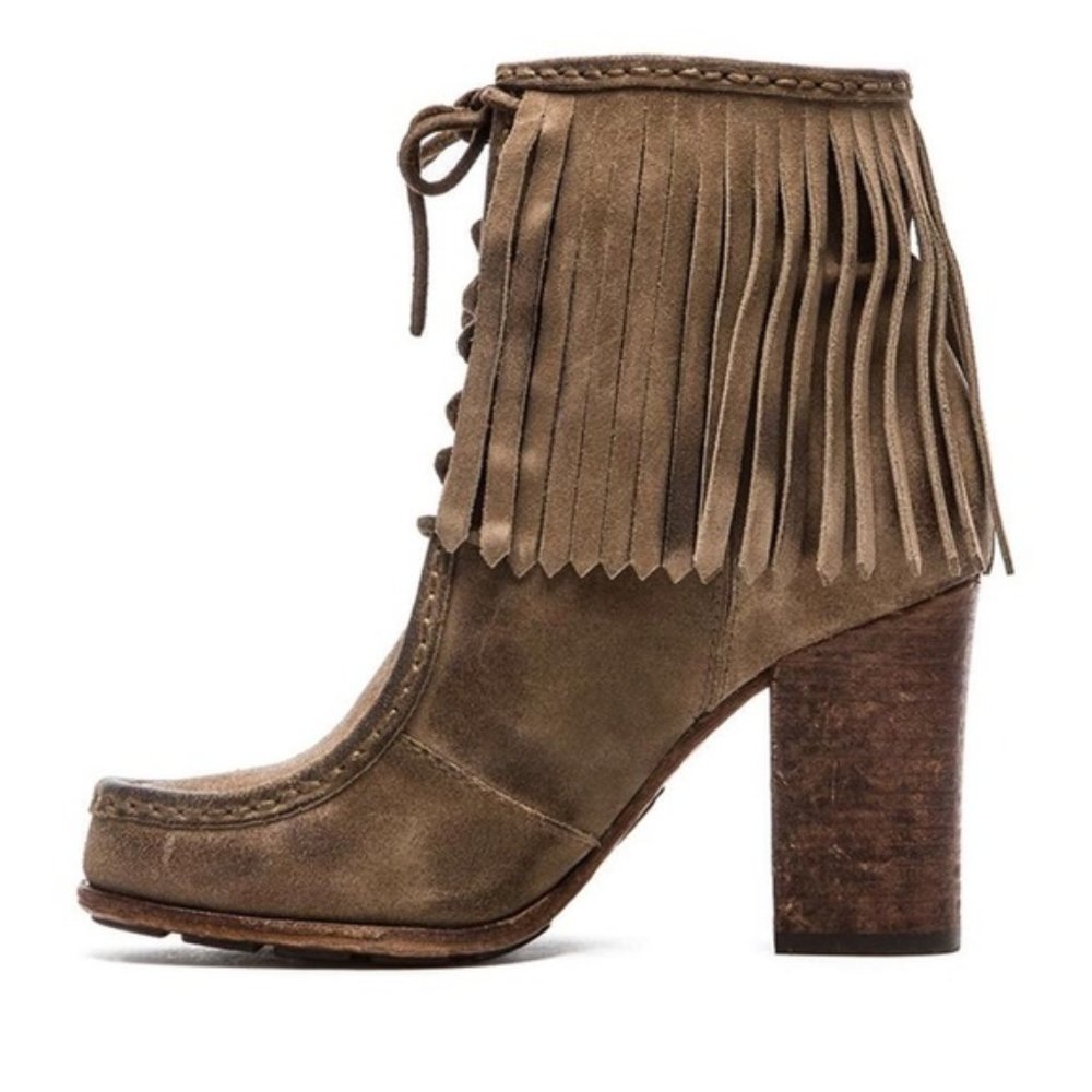 Frye Parker Fringe Boot Size 10